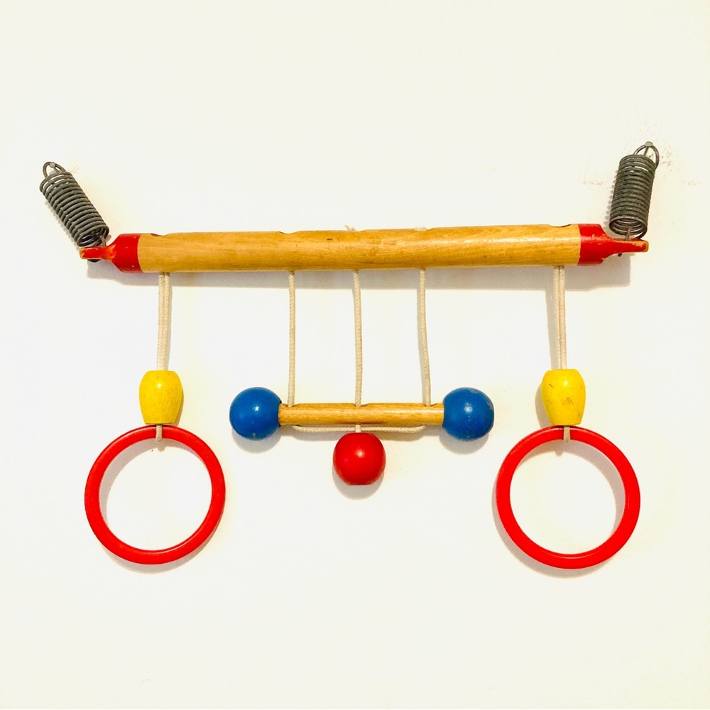 Vintage Wooden Crib Toy
